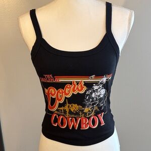 Bella Canvas Black Tank Top with Red and Yellow Graphic